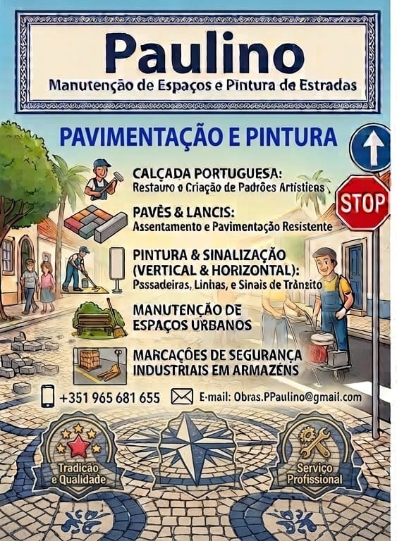 Paulino - Moura - Instalação de Pavimento em Pedra ou Ladrilho