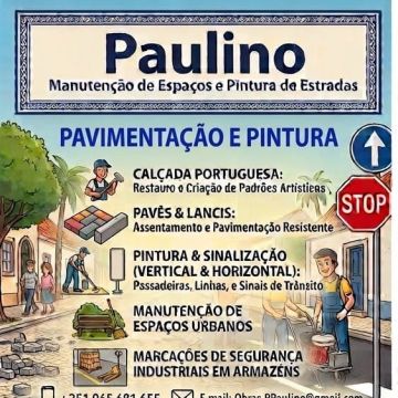 Paulino - Moura - Instalação de Pavimento em Pedra ou Ladrilho