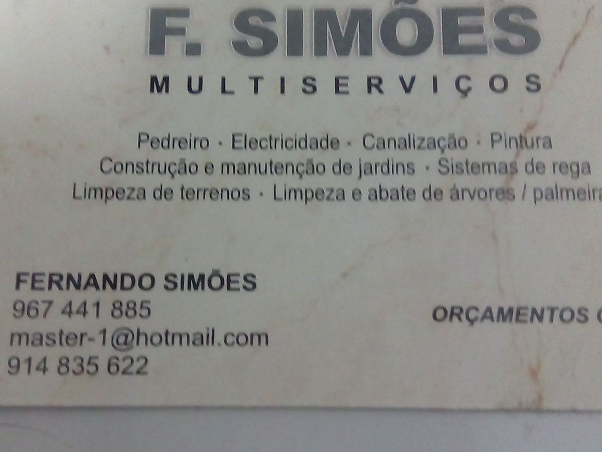 F. Simoes Multiservicos - Palmela - Semeadura