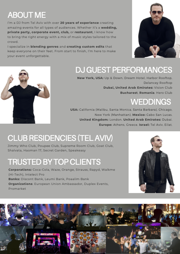 Asaf Hartal - Music Services - Lisboa - DJ para Festas e Eventos