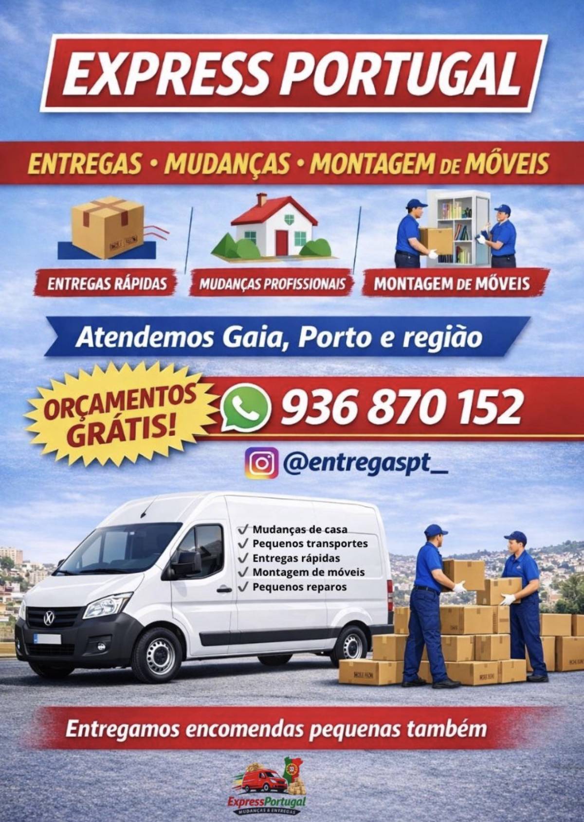 Express Portugal - Vila Nova de Gaia - Pavillon aufbauen