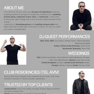 Asaf Hartal - Music Services - Lisboa - DJ para Festas e Eventos