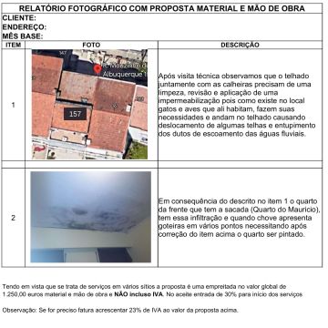 Candido Cunha - Engenheiro Civil - Maia - Reparação ou Manutenção de Canalização Exterior