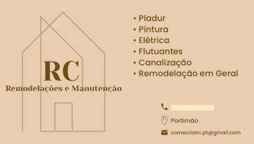 RC remodelaçães e construção - Portimão - Reparação ou Manutenção de Canalização Exterior