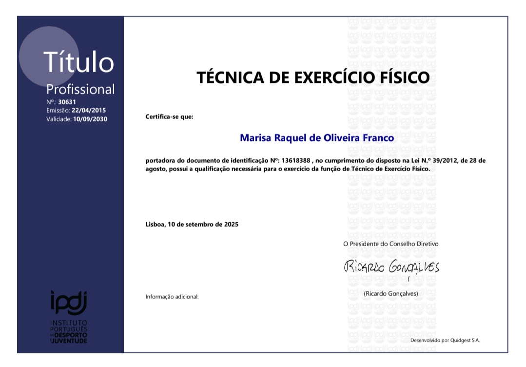 Marisa Franco Personal Trainer - Braga - Ganzkörpertraining (Pilates)
