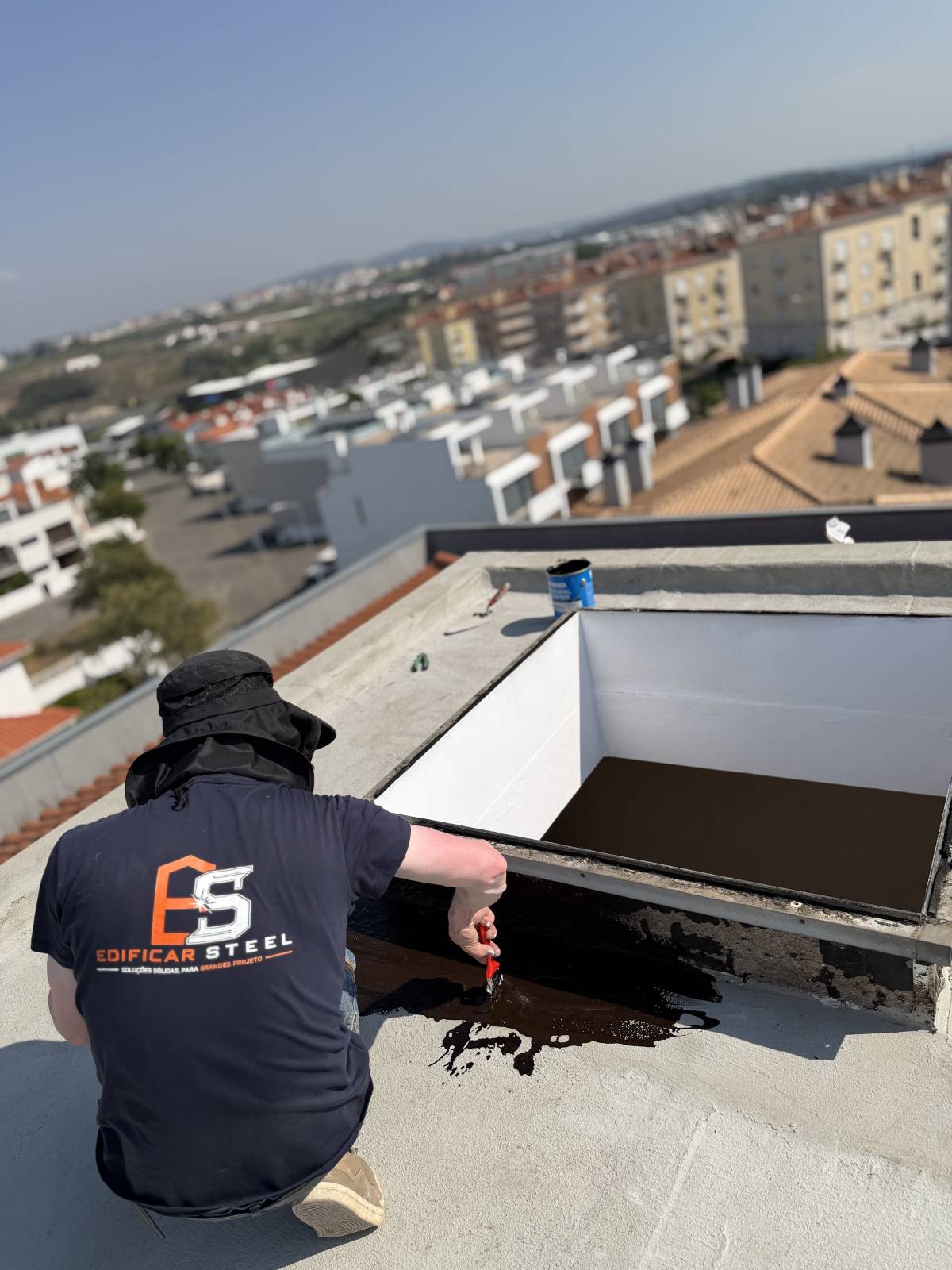 Edificar Steel - Leiria - Trockenbau reparieren und Oberflächenstruktur geben