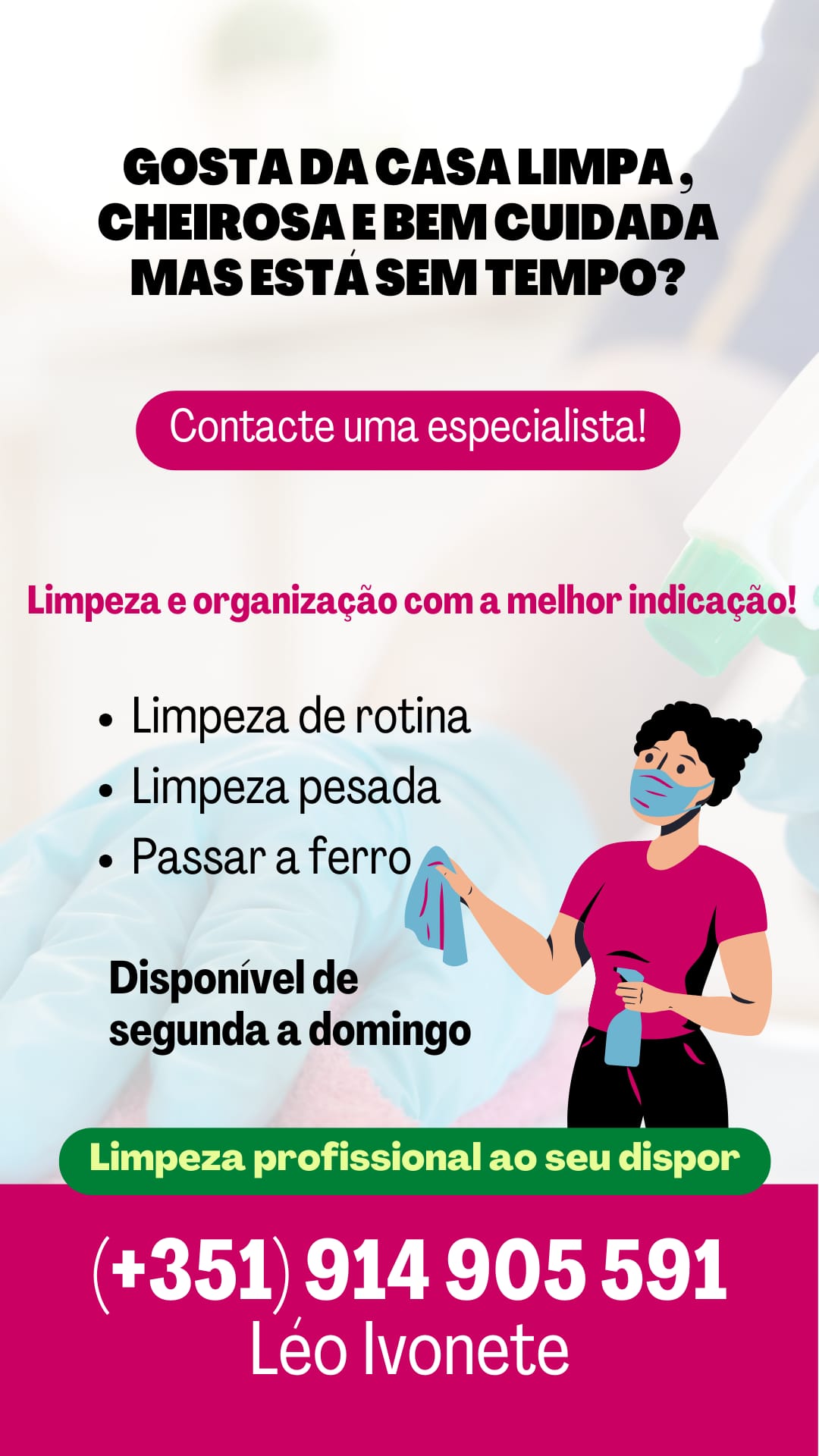 Ivonete Rocha - Porto - Deep or Spring Cleaning