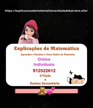 Explicações de Matemática - Rute M Bento - Barreiro - Cours particuliers de mathématiques au lycée