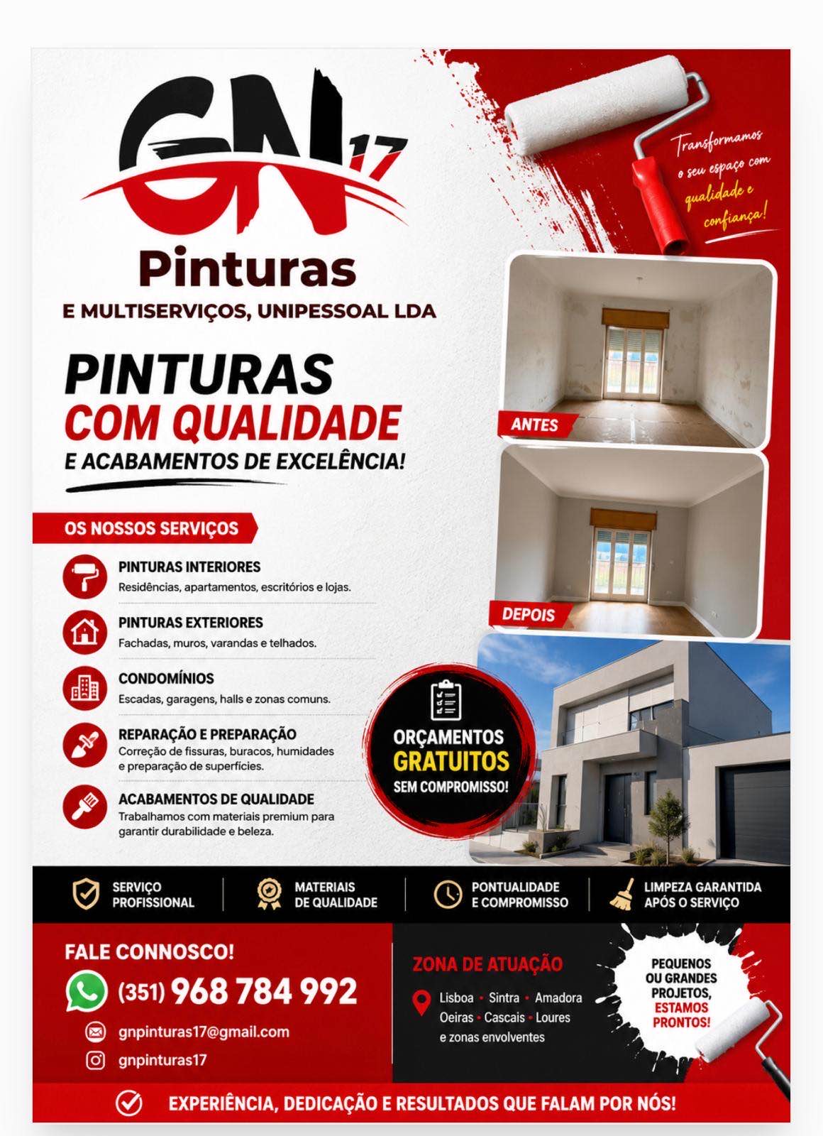 Gn17pinturas e multiserviços, unipessoal Lda - Sintra - Limpeza de Telhado