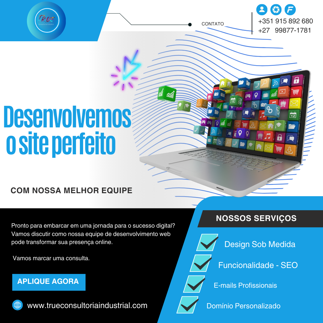True Consultoria Industrial - Póvoa de Varzim - Graphic Design