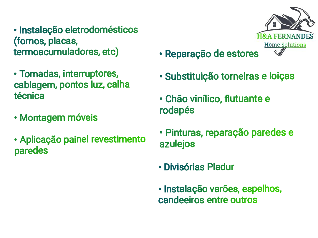 H&A Fernandes - Home Solutions - Mafra - Réparation ou remplacement de revêtement de sol en vinyle ou en linoléum