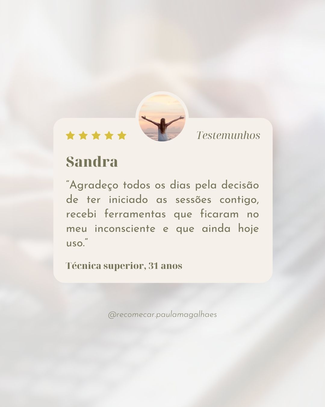 Recomeçar - Paula Magalhães - Lousada - Hipnoterapia
