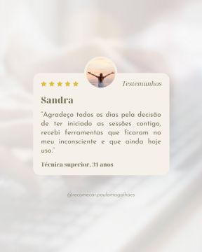 Recomeçar - Paula Magalhães - Lousada - Hipnoterapia