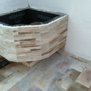 Gabriel fanzeres - Caminha - Construction de mur intérieur