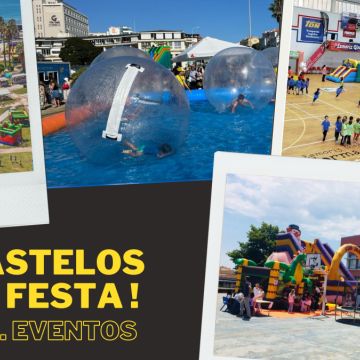 Castelos em Festa -  Aluguer de eq. insufláveis - Vila Nova de Gaia - Organização de Festa de Aniversário