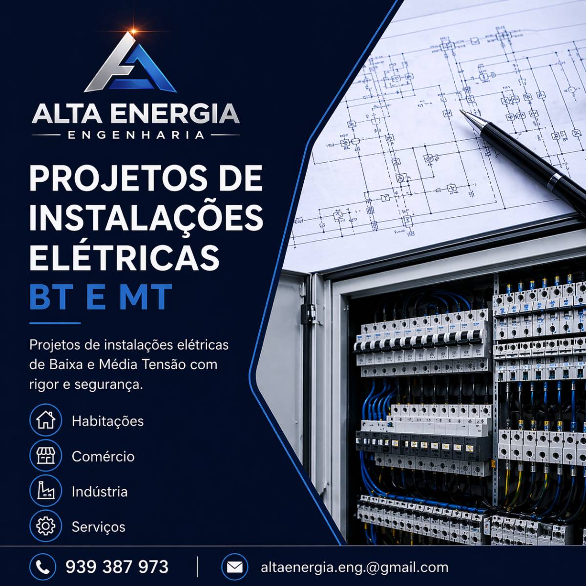 Alta Energia - Engenharia - Vila Franca de Xira - Desenho Técnico