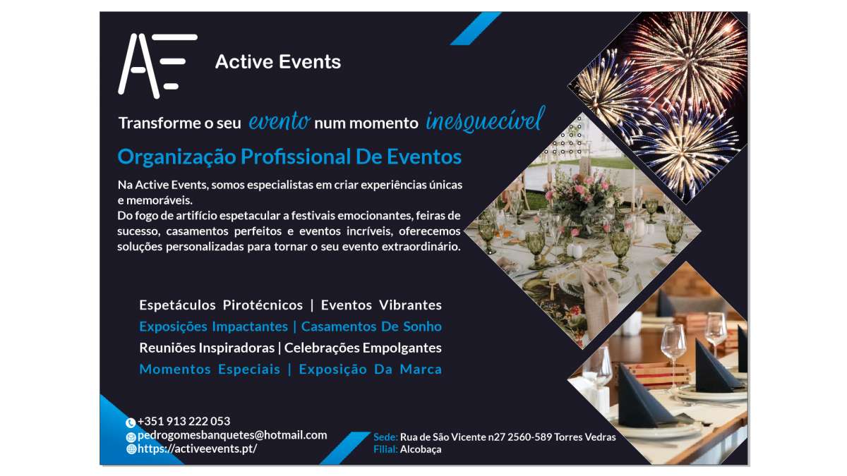 Active Eventos - Torres Vedras - Florista de Casamentos
