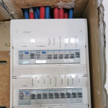 N M Redes Estruturadas e eletricidade - Sobral de Monte Agraço - Installation des Sicherungs- oder Verteilerkastens