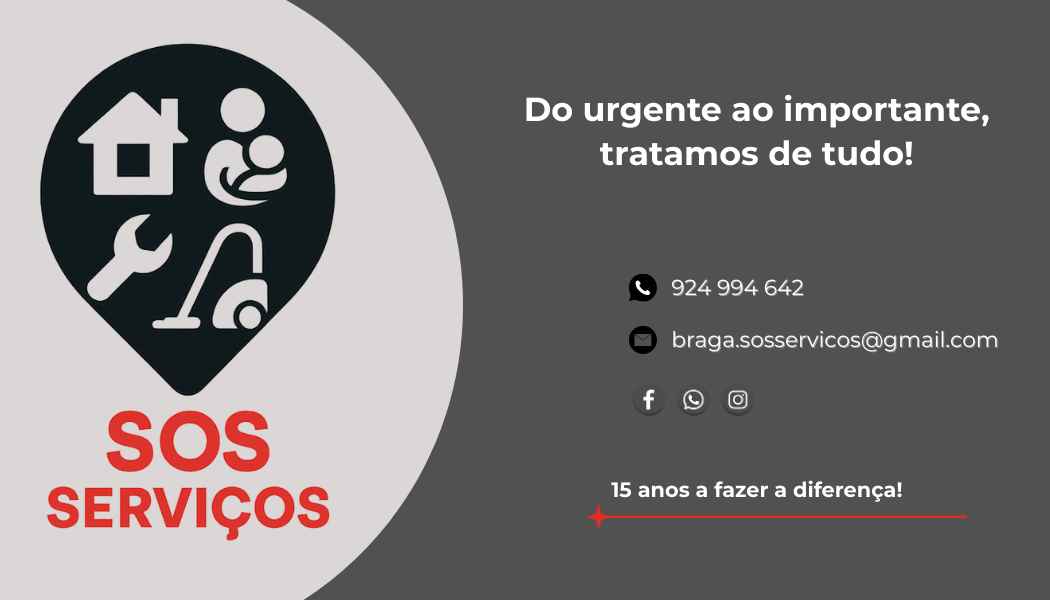 SOS Serviços - Braga - Limpieza de primavera