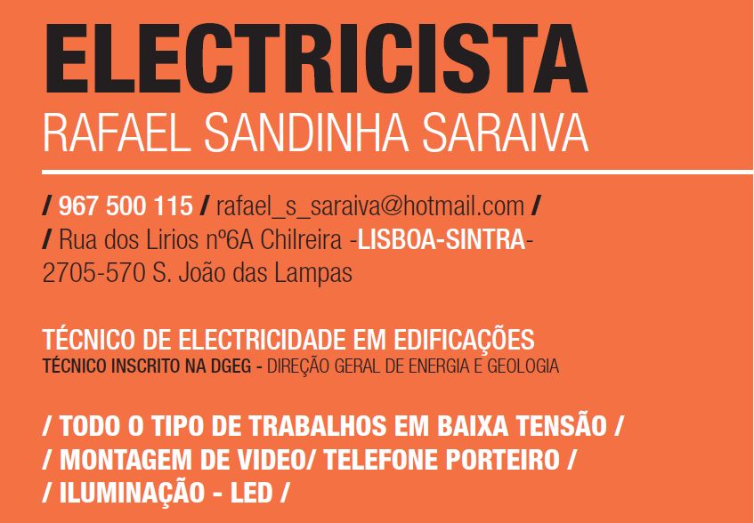 Rafael Saraiva - Sintra - Instalação de Lâmpada