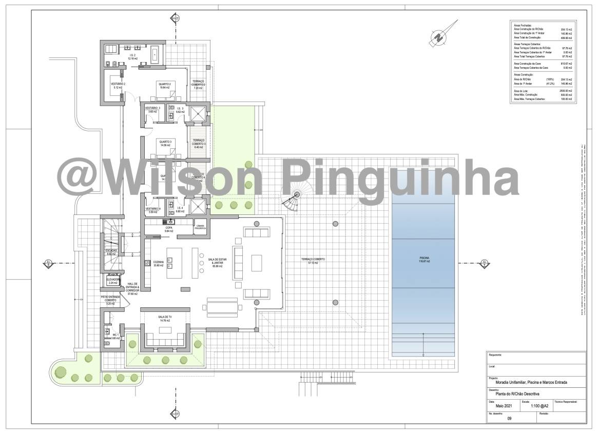 Wilson Pinguinha - Faro - Dessin technique