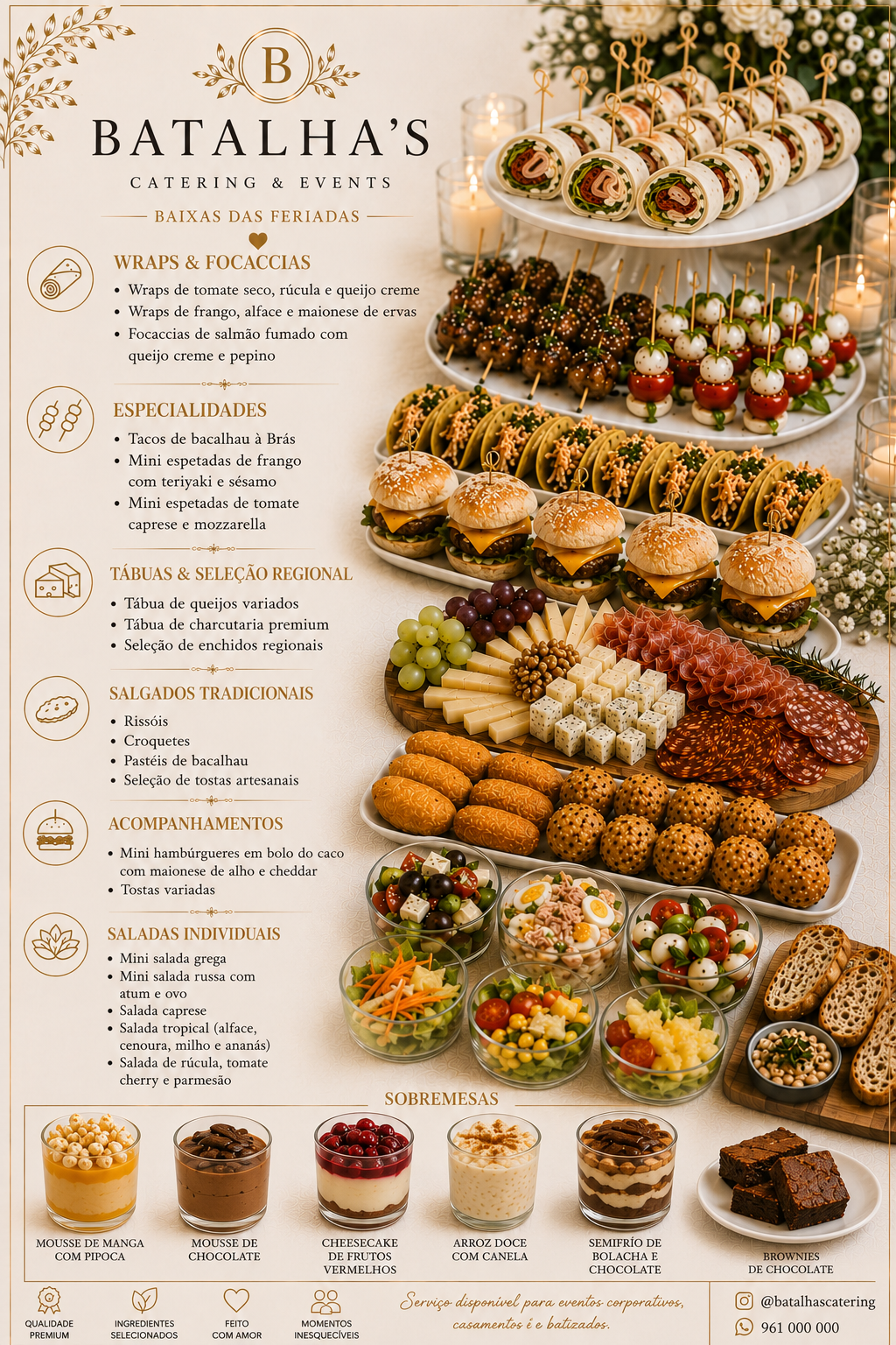 João Batalha das Neves - Lisboa - Catering ao Domicílio
