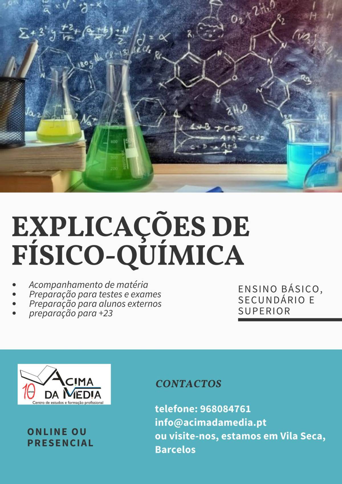 Centro de estudos Acima da Média - Barcelos - Lecciones de portugués