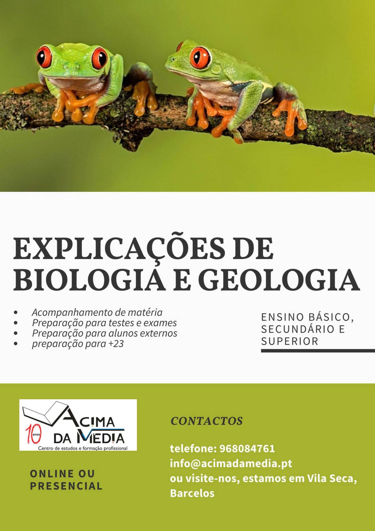 Centro de estudos Acima da Média - Barcelos - Tutorías de álgebra