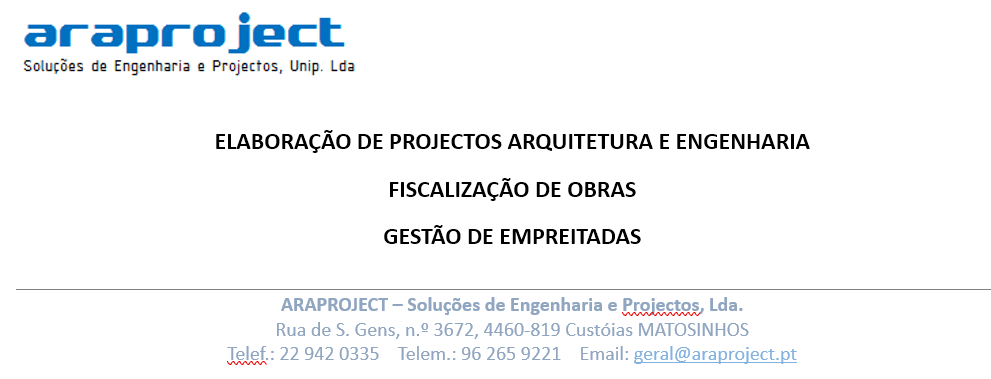 Araproject-Soluções de Engenharia e Projectos, Lda - Maia - Servicios arquitectónicos