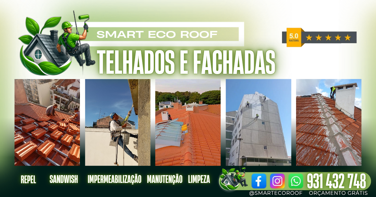 Smart Eco Roof - Barreiro - Instalação ou Substituição de Telhado