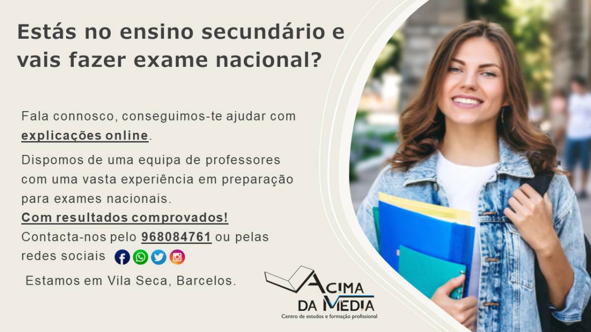 Centro de estudos Acima da Média - Barcelos - Tutorías de matemáticas básicas