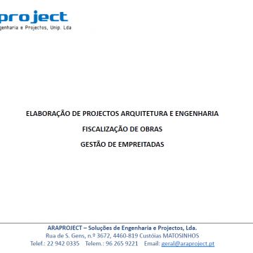 Araproject-Soluções de Engenharia e Projectos, Lda - Maia - Servicios arquitectónicos