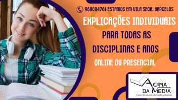 Centro de estudos Acima da Média - Barcelos - Orientación para admisiones universitarias