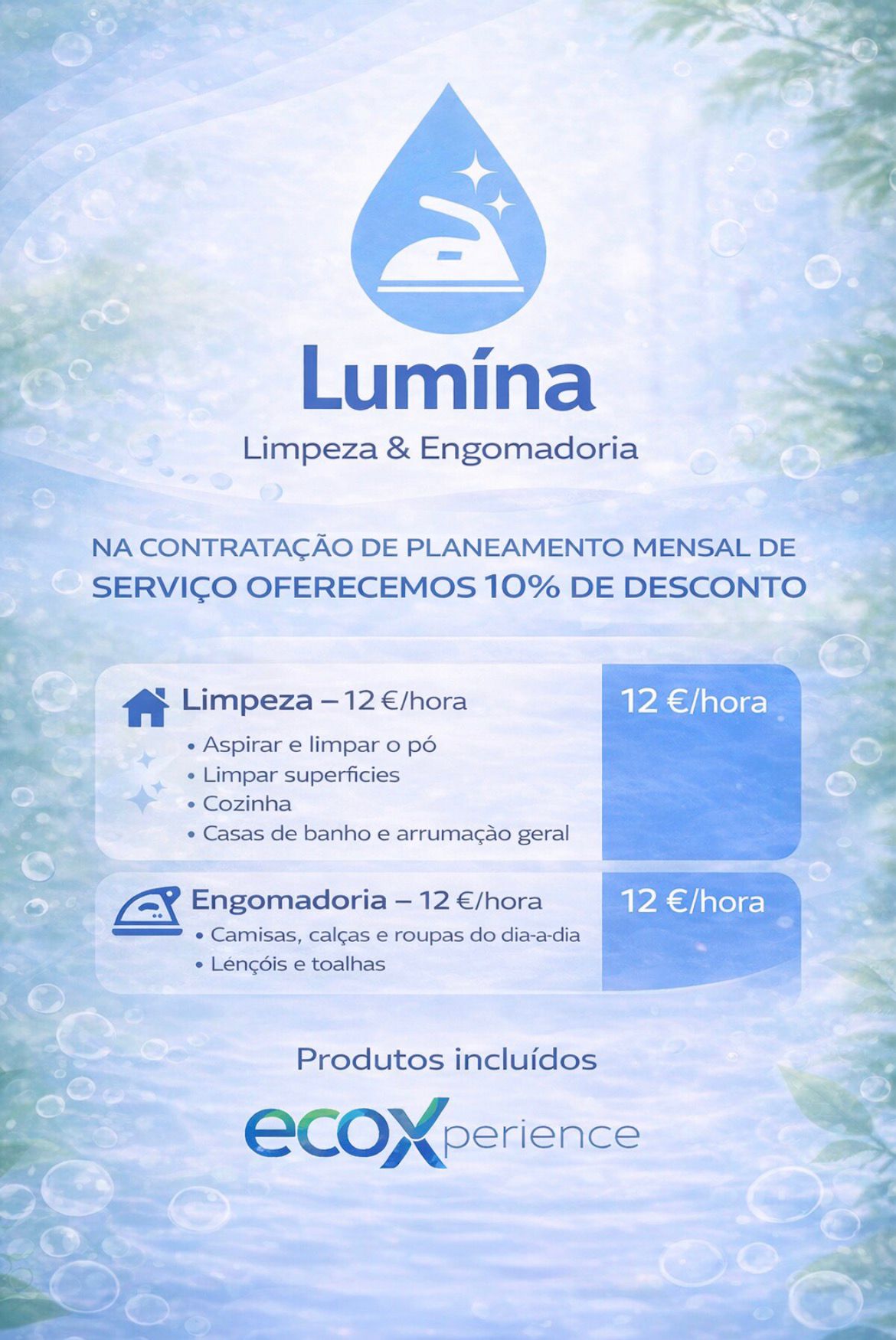 Lumína - Limpeza&Engomadoria - Lisboa - Limpieza de persianas