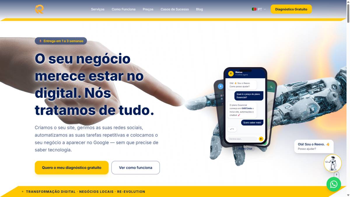 Re-Evolution - Oeiras - Web Design