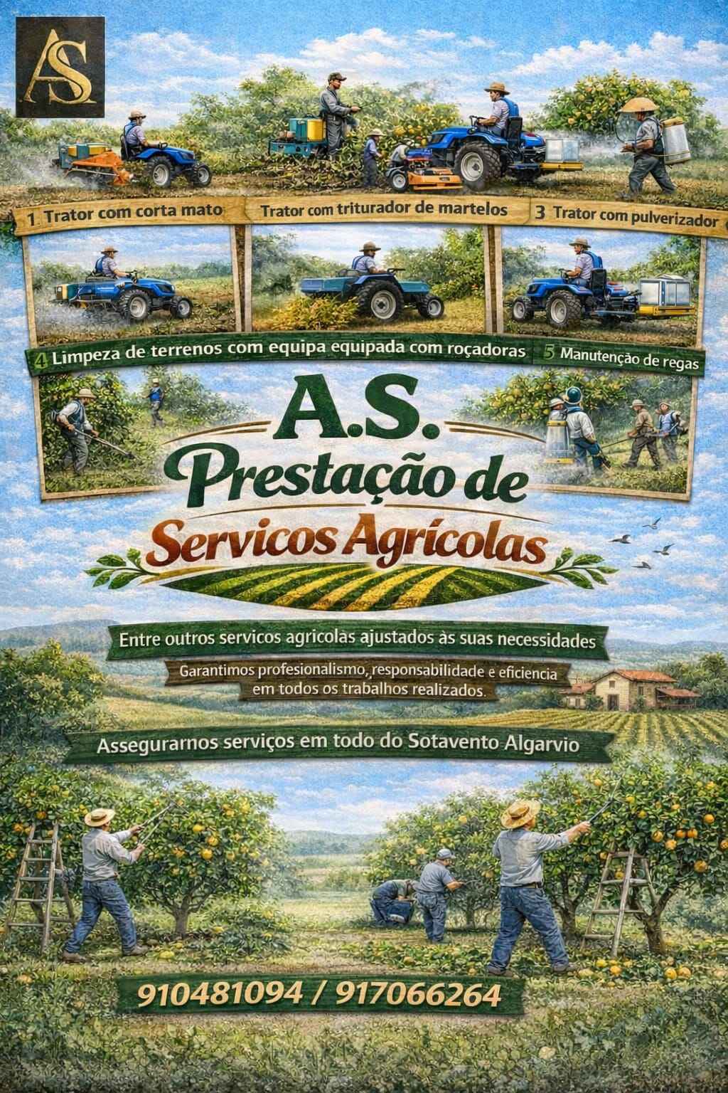 A.S. prestadores de serviços agrícolas - Tavira - Remoção de Tronco de Árvore
