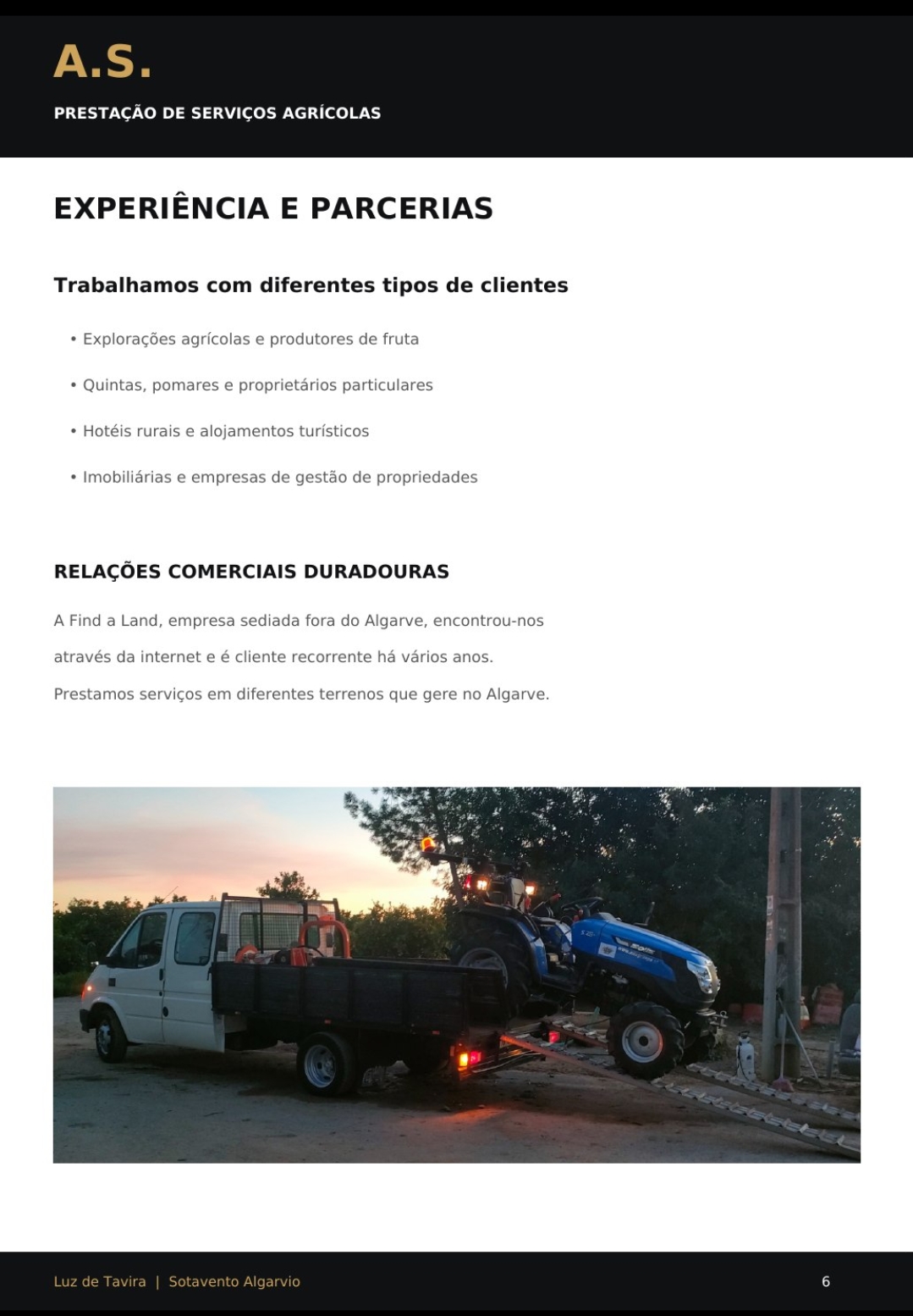 A.S. prestadores de serviços agrícolas - Tavira - Limpeza de Persianas