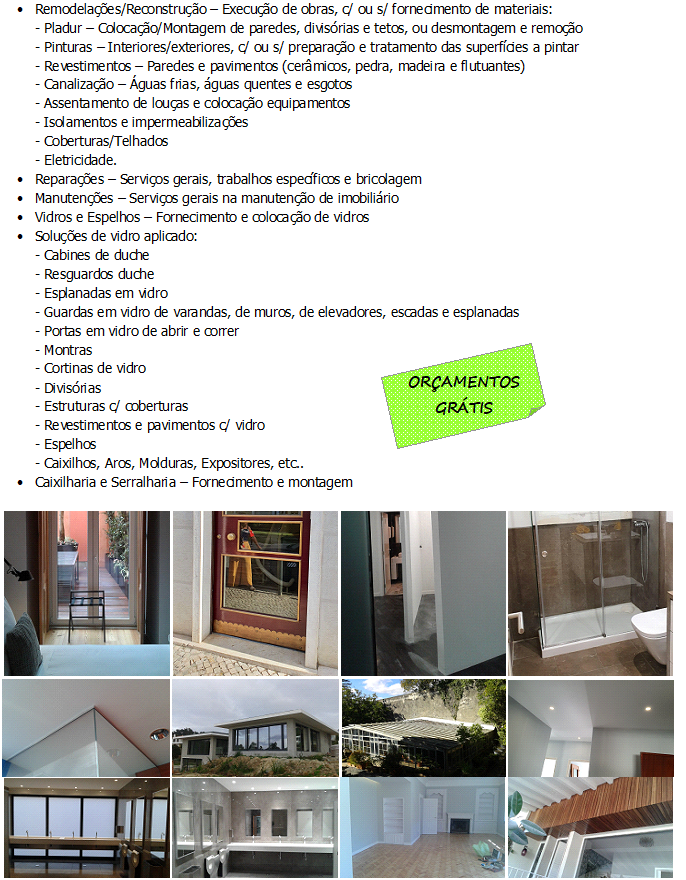 POVOADO ÉPICO, LDA. - construção e remodelações - Loures - Caulking