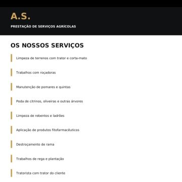 A.S. prestadores de serviços agrícolas - Tavira - Limpeza de Janelas
