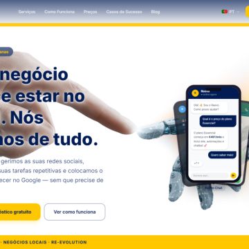 Re-Evolution - Oeiras - Web Design