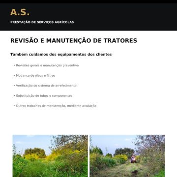 A.S. prestadores de serviços agrícolas - Tavira - Limpeza de Propriedade