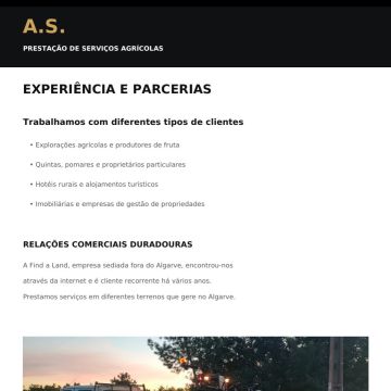 A.S. prestadores de serviços agrícolas - Tavira - Limpeza de Persianas